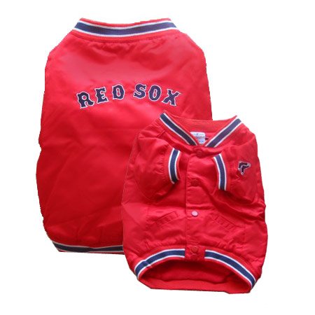 Boston Red Sox Dugout Jacket for Dogs - Small