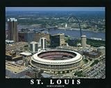 Unframed Busch Stadium (Old) St. louis Cardinals Large Aerial Print