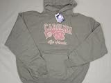 North Carolina Tar Heels Grey and Pink Adult Hooded Jerzees Sweatshirt