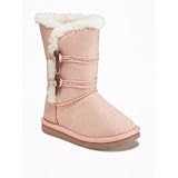 オールドネイビー OLD NAVY/ スエード トグルブーツ for ベビー ライト ピンク シューズ 16cm【並行輸入】