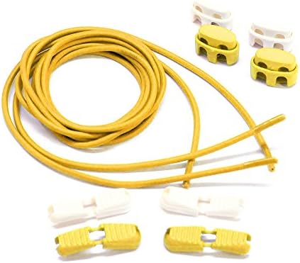 FastLace Shoe No-Tie Elastic Fast Laces with Lock Yellow