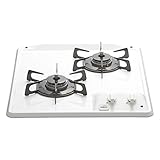 NORITZ N2C15KS-13A ホワイト コンパクトタイプ [ビルトインガスコンロ(都市ガス用/左強火力/45cm) ※グリル無し]