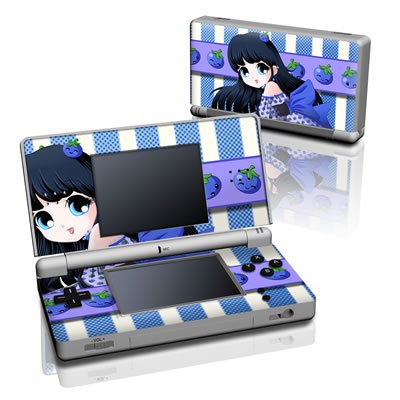 Blueberry Girl Design Decorative Protector Skin Decal Sticker for Nintendo DS Lite