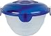 EMSA FIT + FRESH 504397 Salatbutler mit integriertem Salatbesteck, transluzent/blau