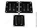 PAW International RV TV Bracket (Polymer) 3 Piece Set- Black