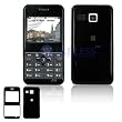 Black Solid Snap-On Cover Hard Case Cell Phone Protector for LG CB630 Invision