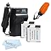 2 Pack Battery And Charger Kit For Panasonic Lumix DMC-TS5, DMC-TS5D, DMC-TS5K, DMC-TS5A, DMC-TS5S Tough Digital Camera Includes 2 Extended Replacement (1500Mah) DMW-BCM13E Batteries + Ac/Dc Rapid Travel Charger + FLOAT STRAP + MicroFiber Cleaning Cloth