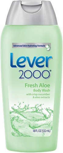 Lever 2000 Body Wash, Fresh Aloe, 18-Ounce Bottles (Pack of 6)