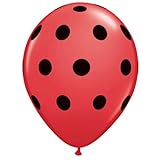 Ladybug Dots 11" Printed Latex Balloons (6 ct)