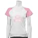 Green Bay Packers Ladies White/Pink Glitter Logo Raglan T-shirt