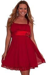 Tiered Gathered Flowy Sheer Ruched Sleeveless Satin Empire   Waistline Knee Length Party Dress/Mini Dress 