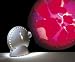 Kitchen & Housewares : Mathmos Silver Space Projector - Violet/Red Oil Wheel