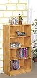 New 4-tier Oak Finish Bookcase