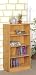 Oak Finish 4 SHELF BOOKCASE