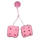 PINK PRINCESS CAR FURRY FLUFFY DICE