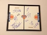 2012 NEW YORK KNICKS JEREMY LIN Team Signed Autographed Logo Basketball Court COA