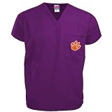 Clemson Tigers Purple Scrub Top