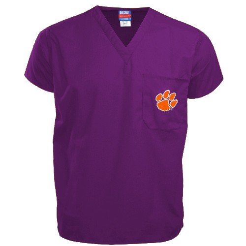 Clemson Tigers Purple Scrub Top