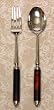 Decorative Salad Servers with Coffee Resin Handles