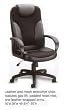 LEATHER AND MESH EXECUTIVE CHAIR WITH GAS LIFT