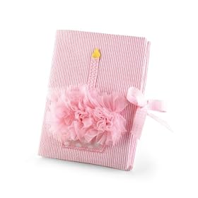 Mud Pie Baby Birthday Pink Chiffon Photo Album, Cupcake