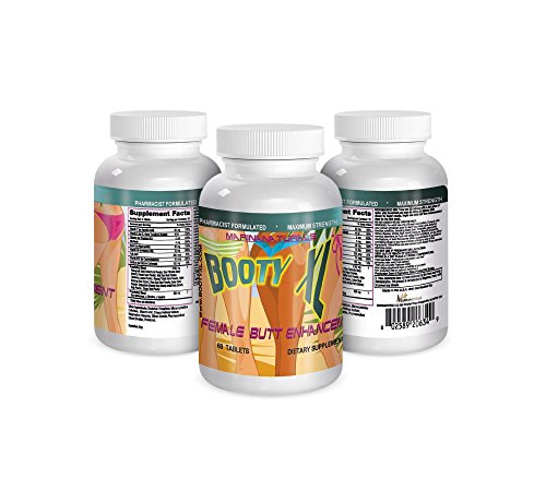 BOOTY XL Best Female Butt Enhancement & Enlargement Pills, Get a Firm, Fuller & Sexy Buttocks, Butt Enhancer. 2600Mg Formula (The Most Dense & Complete Formula Online).