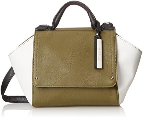Kenneth Cole Reaction Structure Small Satchel, Cadet Olive/Chalk/Black, One Size