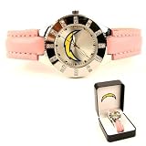 San Diego Chargers Pink Rhinestones Watch