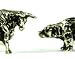 ORB Originals Silver Cufflinks Bull & Bear