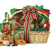 Holiday Grand Gourmet Food Gift Basket with Smoked Salmon
