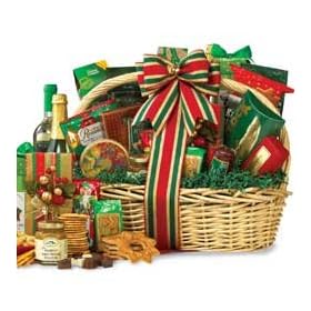 Holiday Grand Gourmet Food Gift Basket with Smoked Salmon