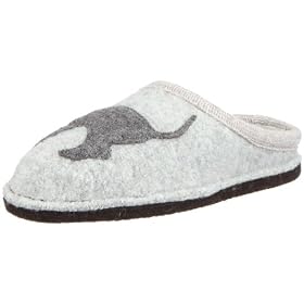Haflinger Womens Doggy Applique Slipper