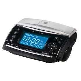 GE 2.4 GHz 27980GE3 Cordless Bedroom Phone with AM/FM Stereo and Call Waiting Caller ID