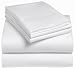 Pinzon 150 Gram Solid Flannel King Sheet Set, White