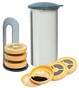 Lentz Home Design AA36 SAVE PAD SixPack Edelstahlbeh¿lter mit 6 Pads