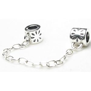 Sterling Silver Safe Chain Stopper Beads Are Compatible with Pandora, Chamilia, Biagi & Other Styles of European Bracelets.