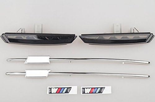 ZETE 2pcs LED Smoke Side Marker Lights Turn Signals For BMW M E90 E91 E92 E93 E81 E88 E60
