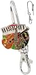 Genuine Alexx "Finders Key Purse" &copy; Piano, Saxophone & Guitar Music Keyfinder Keychain Purse Charm