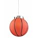 Novelty Basketball Pendant in Satin Nickel