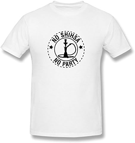 CHUNYAO No Shisha No Party F1 Tshirts For Men M White