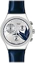 Swatch - YCS520 - Chrono homme Felicity Shimmer acier et cuir - Mouvement Quartz
