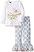 Chick Little Girls' Toddler Tunic and Legging Set, Gray, 3T