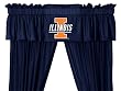 NCAA Illinois Fighting Illini - 5pc Jersey Drapes Curtains and Valance Set