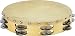 Sound Percussion Tambourine with Calfskin Head 10 Inches