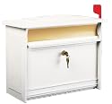 Gibraltar MSK0000W Solar Extra-Large Locking Mailbox Mailsafe White