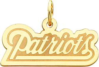 14K Gold NFL New England Patriots Charm