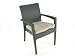 Stuhl Monteria aus Polyrattan inkl. Polster, schwarz