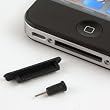 TAPPO / TAPPINO DUST STOPPER CUFFIE JACK / DOCK PER IPHONE 3G / 3GS / 4 / 4S / IPAD - NERO
