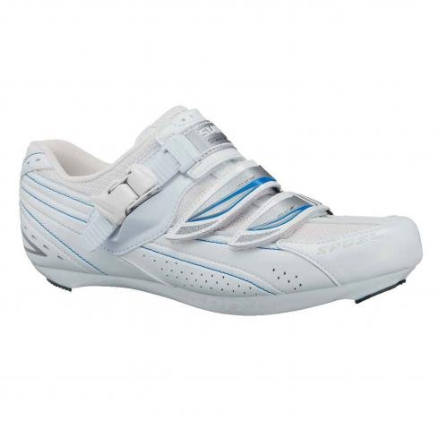 Buy Shimano SH-WR41 Road Bike Shoes - Woman's White/Blue 40 Best Price.