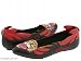 Ed Hardy Black/Red Tiger Black Women's Bullet Flat Shoes